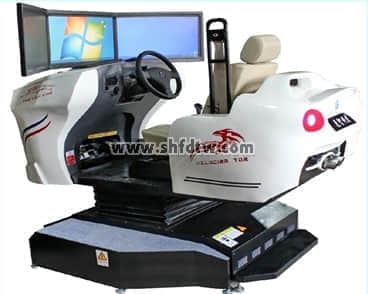 單座三屏真車配件4D動(dòng)感汽車模擬器 